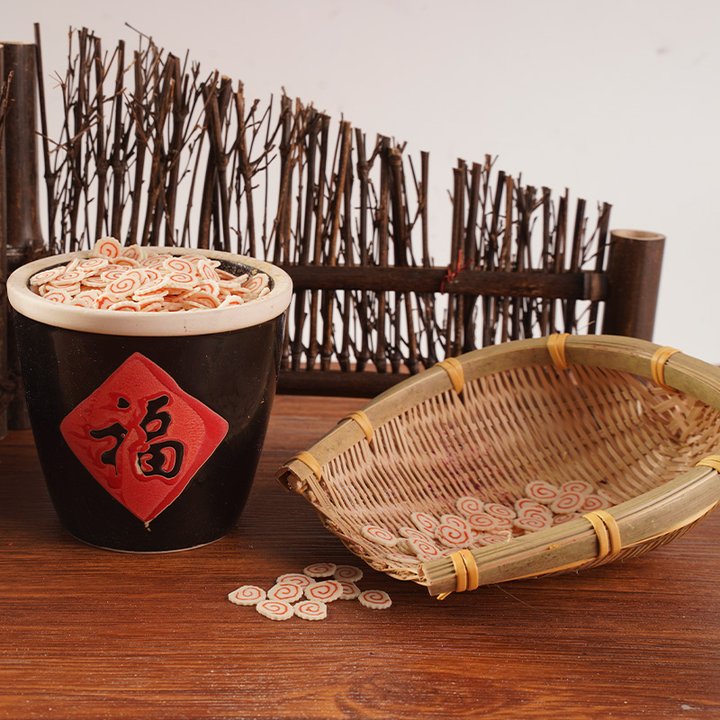 Bolo de peixe japonês seco congelado